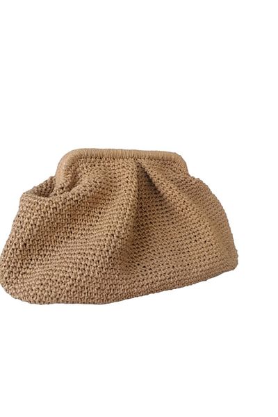 Desingadd Knitted Scholarship Handbag Straw Bag
