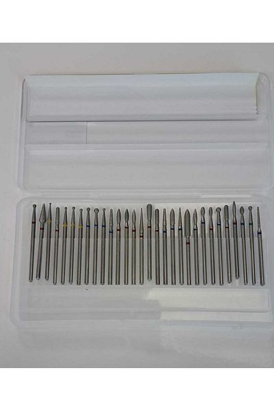 Beauty 30 Pieces Diamond Drill BiT SeT - Rasp Machine BiT SeT, PremiUm QUaliTy Nail Drill and Milling ManicUre PedicUre