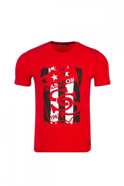 Tony Montana Civasspor 3 Star Printed T-Shirt with Crew Neck