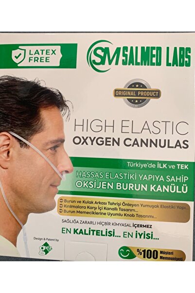SALMED NAZAL OKSİJEN KANÜLÜ SALMED LABS HASSAS SÜPER SOFT 10,5 METRE OKSİJEN BURUN KANÜLÜ