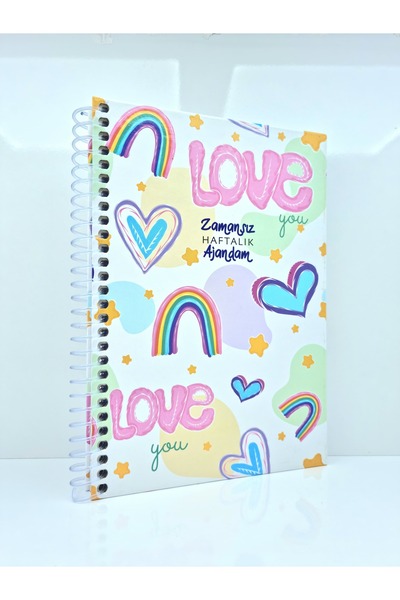 Bam zamansız haftalık  planlayıcı , tarihsiz ajanda , süresiz ajanda , sticke...