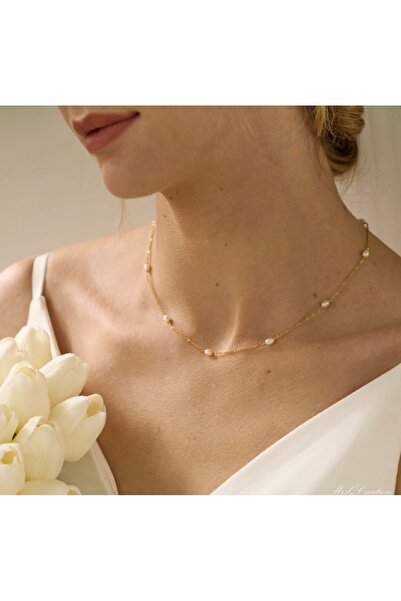 dalya Gerçek İncili Zarif Kolye