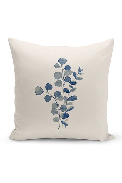 Bertille Home Flower/Vintage Series Double Sided Digital Printed 4-Piece Throw Pillow Case Set (Cushion Cover Set)