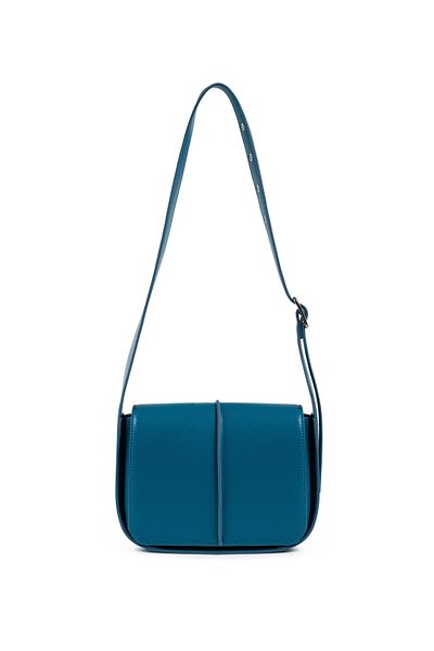 Twist Leather Look Clamshell Bag