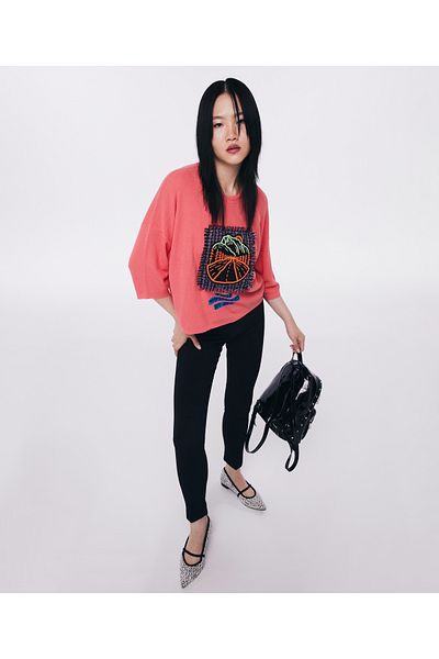 Twist Pink Knitwear Sweater