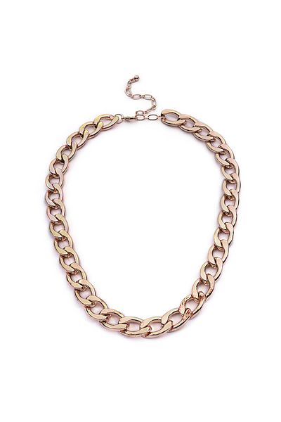 Twist Bronze Chain Necklace - TW 6230051025073 Model