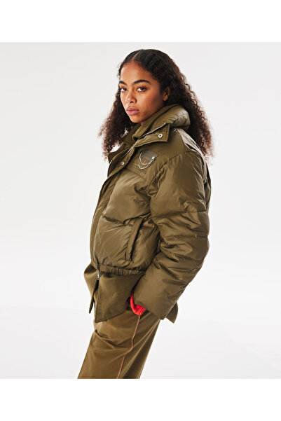 Twist Khaki Woven Coat - TW 6230012177022