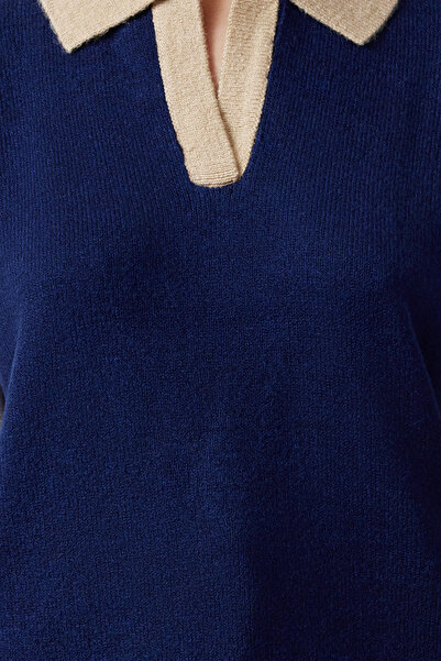 Trendyol Collection Pulover din tricotaje moale bej blocat de culoare - TWOAW25KZ00222