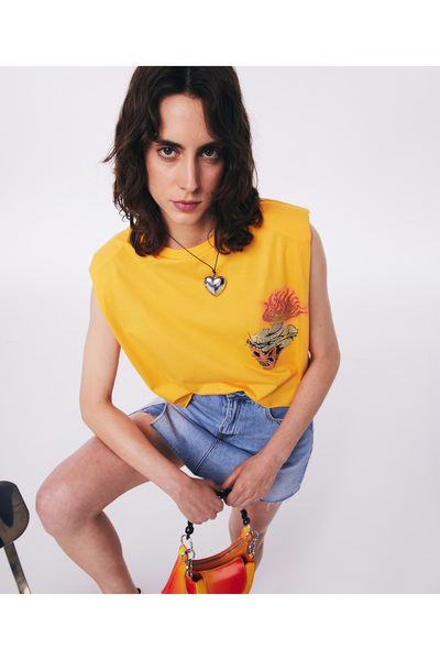 Twist Denim Blue Skirt