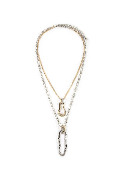 İpekyol Double Color Metal Necklace Set