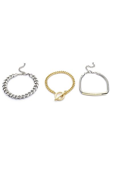 Twist Metal Bracelet Set