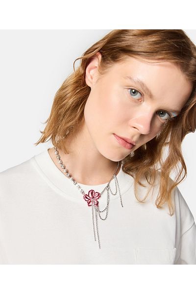 Twist Metal Floral Necklace - TW 6230051033122