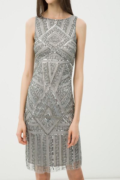 Koton Women's Gray Patterned Dress 6YAK84507GW