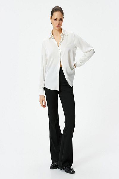 Koton Women's Ecru Shirt - 4SAK60042UW Model
