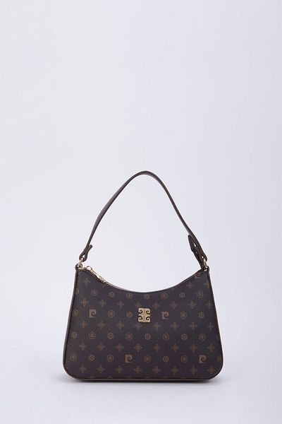 Pierre Cardin Καφέ Monogram Γυναικεία Τσάντα ώμου 05PO22K1597
