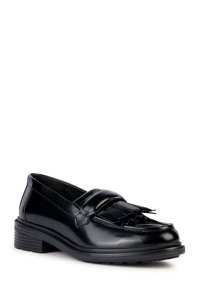 Geox Mocasini negri Geox Pantofi dama