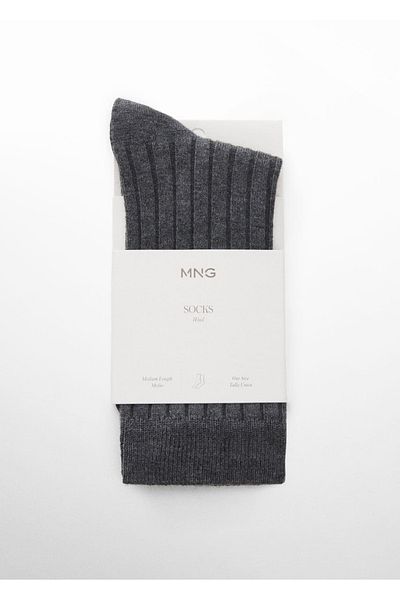 MANGO Woman Gerippte Socken