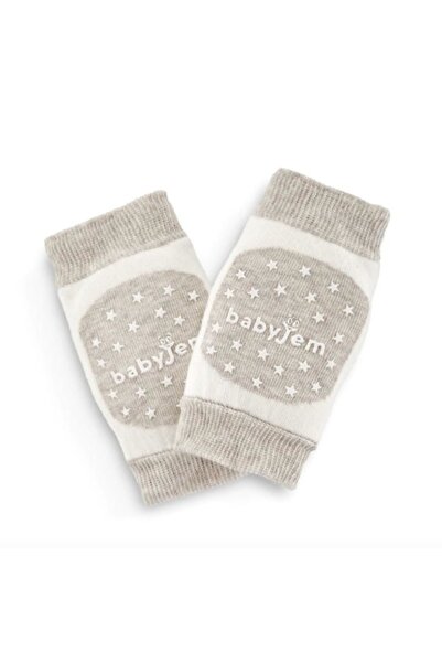 Babyjem وسادة ركبة زاحفة باللون البيج محبوكة 586