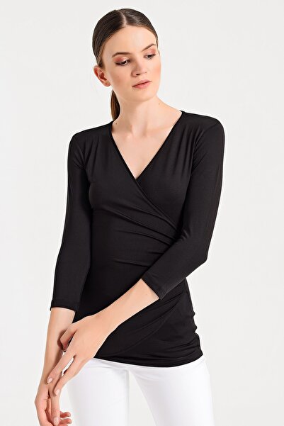 Jument Μπλούζα με μανίκια Capri με διπλό στήθος