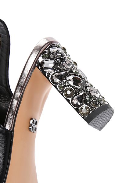 Derimod Black Thick Heel Women's Sandals - 24sfe 466018