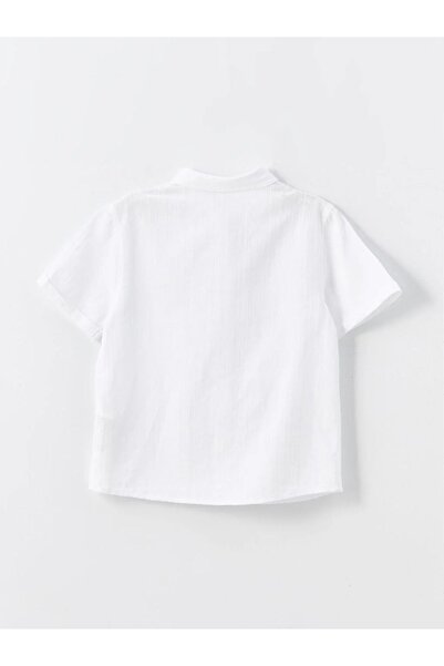 LC Waikiki LCW baba rövid ujjú ing és rövidnadrág szett kisfiúnak - 2db-os készlet