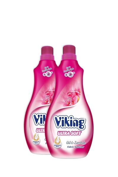 Viking Yumuşatıcı Soft Gül&Zambak 1400 ml 2 Adet