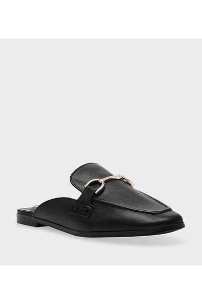 Steve Madden حذاء نسائي أسود بكعب منخفض