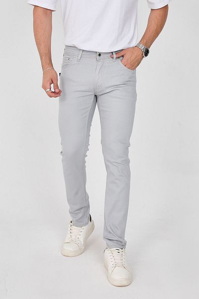 ENZİM JEANS Ανδρικό παντελόνι από βαμβακερό ελαστικό καμβά με κανονική εφαρμογή