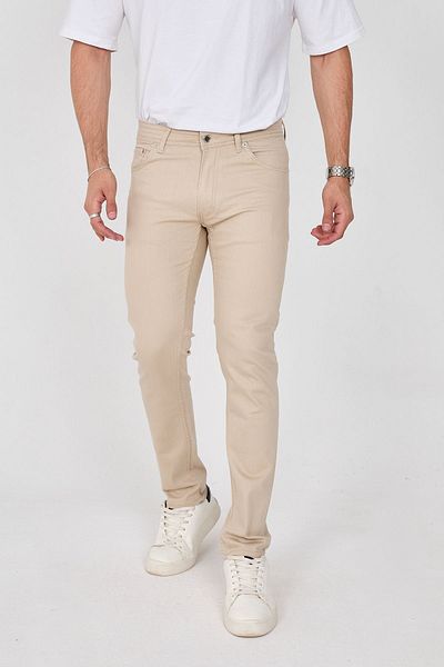 ENZİM JEANS Ανδρικό βαμβακερό ελαστικό παντελόνι κανονικής εφαρμογής με 5 τσέπες