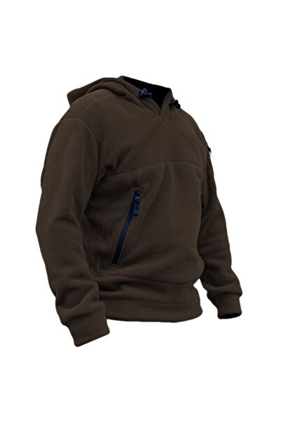 GENIUS STORE Men's Polar Outdoor Hooded Kombat Tactical Fleece