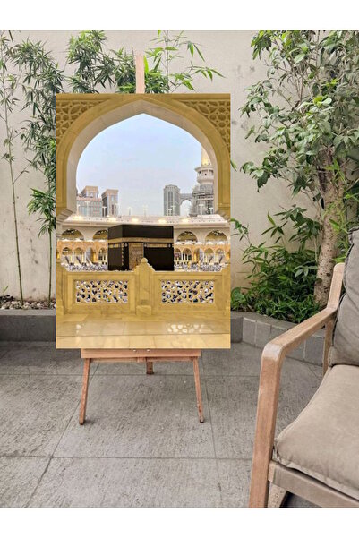 Tunax KABE TABLO KIBLE GÖSTEREN KANVAS TABLO CANVAS HEDİYELİK DUVAR DEKARASYON DUVAR SÜSÜ ÖLÇÜ SEÇİNİZ :)