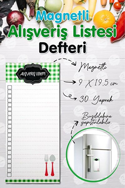 t tuğset etiket Frigider cu magnet - Lista de cumpărături și blocnotes Yd-t428