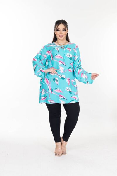 mervemoda Summer Viscose Women's Tunic - Woven