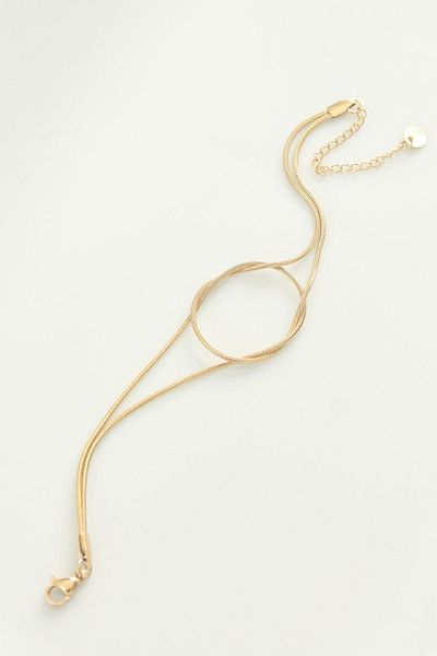 NEZADE STORE Steel Gold Color Knot Model Bracelet