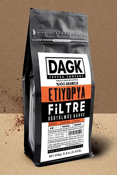 Dagk Filtre Kahve Etiyopya 250gr Öğütülmüş