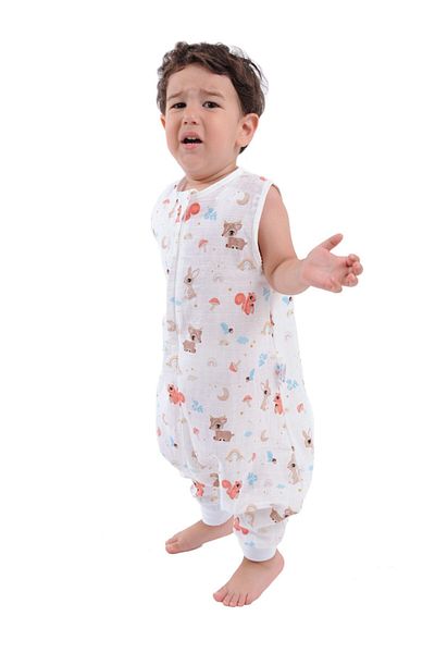 Enhitbaby Children Baby Summer Spring Sleeping Bag Oeko-tex Certified Muslin 0.5 Tog