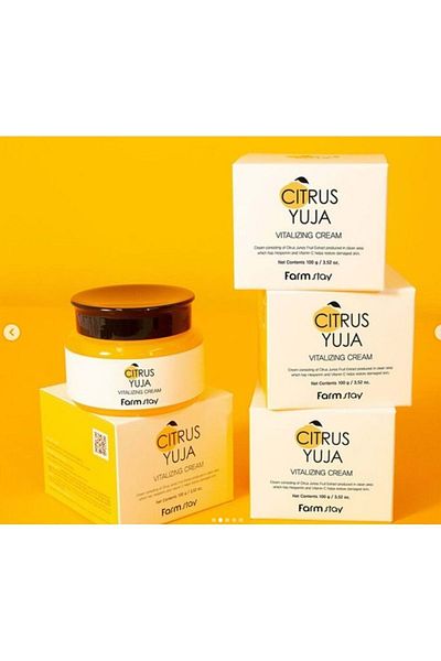 Farmstay FARM STAY CITRUS YUJA VITALIZING CREAM 100 g - Crema de fata racoritoare