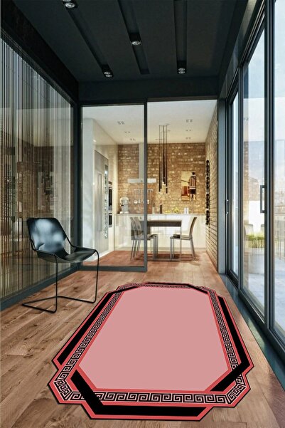 EY HOME Framed Washable Non-Slip Base Laser Cut Runner Kitchen Living Room Carpet