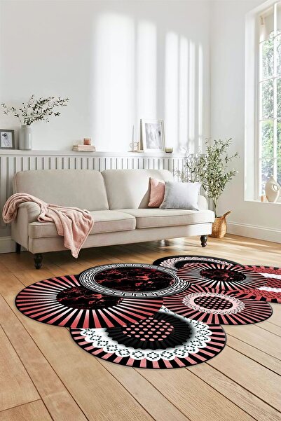 EY HOME 3D Colorful Stylish Looking Washable Non-Slip Base Laser Cut Kitchen Living Room Carpet