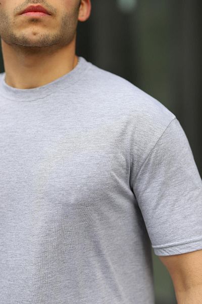 comstar Ανδρικό Oversize Basic Crew Neck Loose γκρι μπλουζάκι