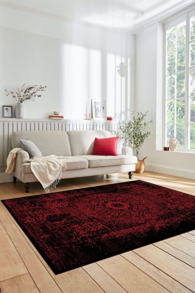 EY HOME Renkli Klasik Desen Dijital Kaymaz Taban Yıkanabilir Yolluk Mutfak Sa...