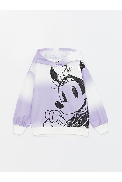 LC Waikiki Minnie Mouse nyomtatott lány kapucnis pulóver és harisnya