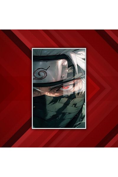 GAAGART Personaj din matrice de sticlă cu cadru metalic Kakashi Hatake