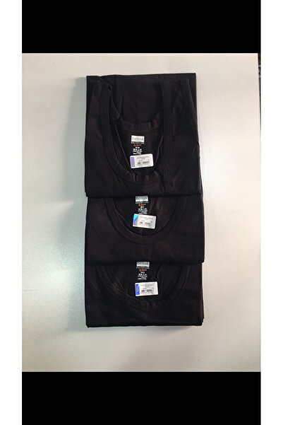 Berrak Чоловічі чорні трикотажні майки, 6 штук