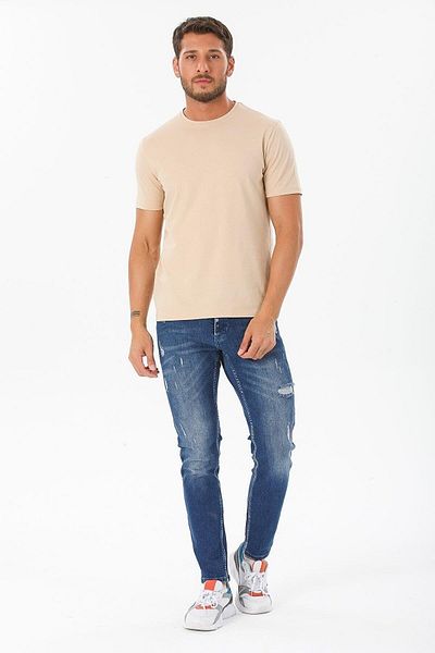 CrazyShopping Ανδρικό μπλουζάκι με λαιμόκοψη με κανονική εφαρμογή