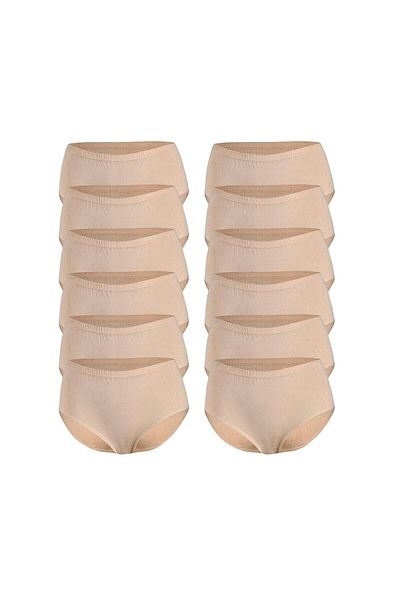 Özten 12 Pieces Skin Colored Plus Size Bato Panties