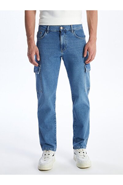 LC Waikiki 700 Straight Fit Erkek Kargo Jean Pantolon