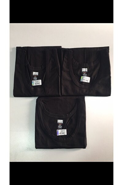 Berrak Чоловічі чорні трикотажні майки, 6 штук