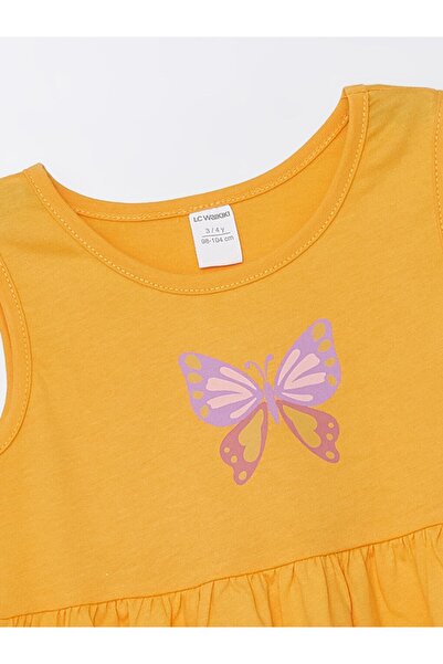 LC Waikiki LCW dětské dívčí šaty s výstřihem a výstřihem, 2 balení