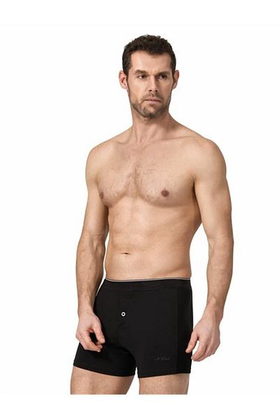 Namaldı 6 τεμάχια μπόξερ Lycra με κουμπιά μαύρου χρώματος